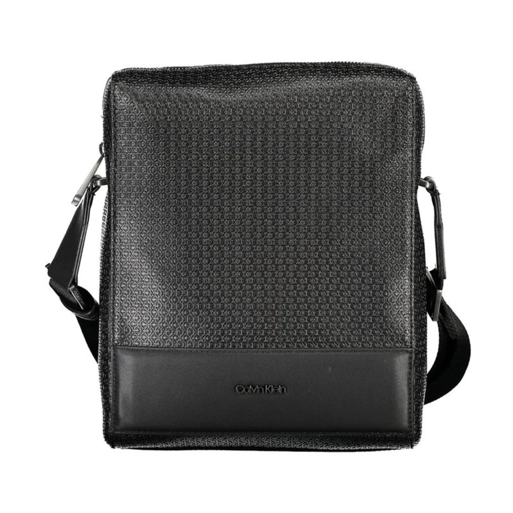 Calvin Klein Men's Black Shoulder Bag With Adjustable Strap