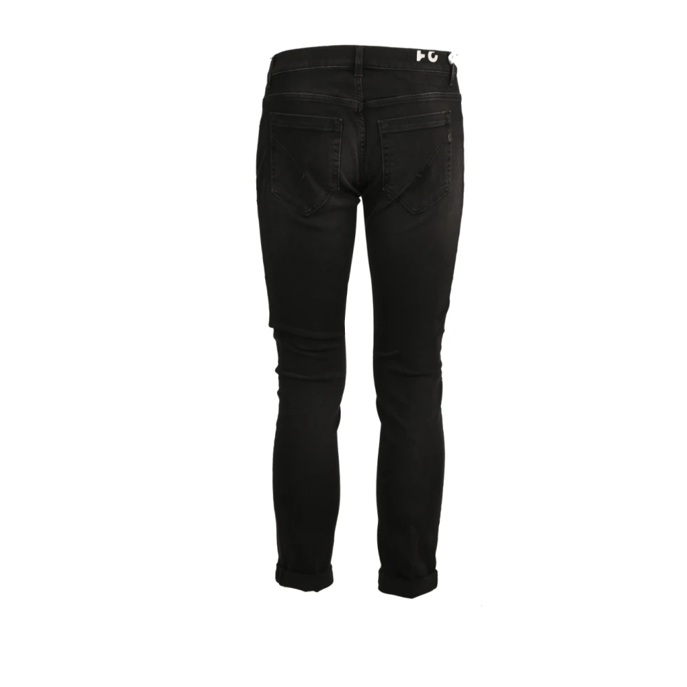 Dondup Skinny Fit Katoenen Jeans Black Heren