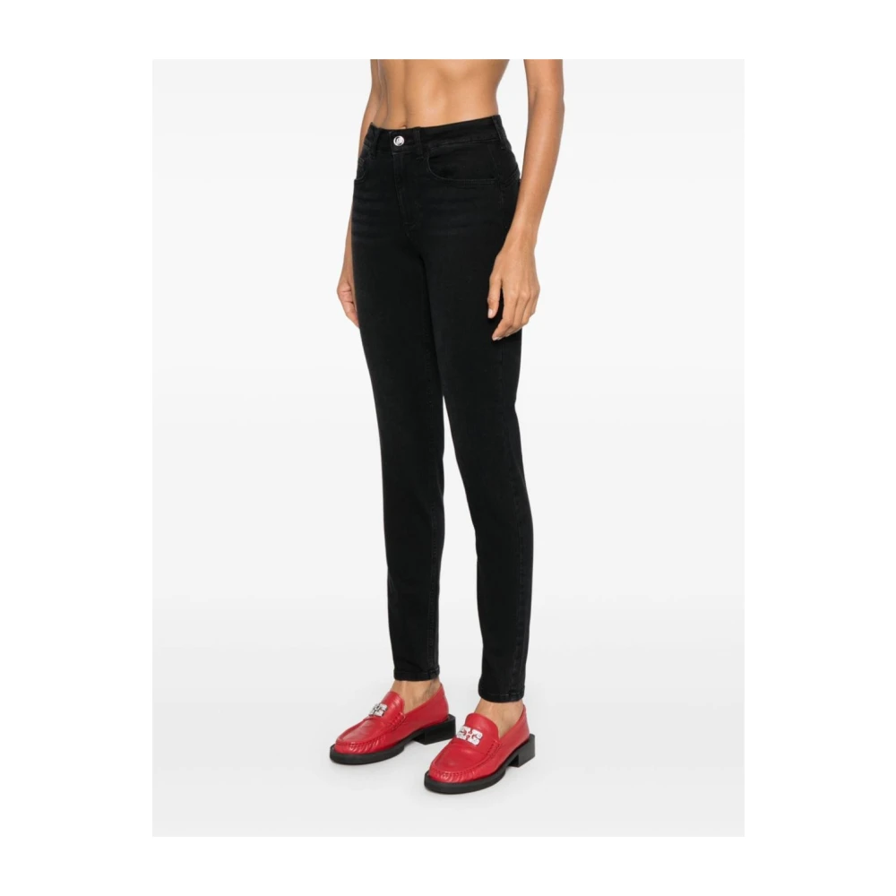 Liu Jo Zwarte Skinny Jeans Aw24 Black Dames