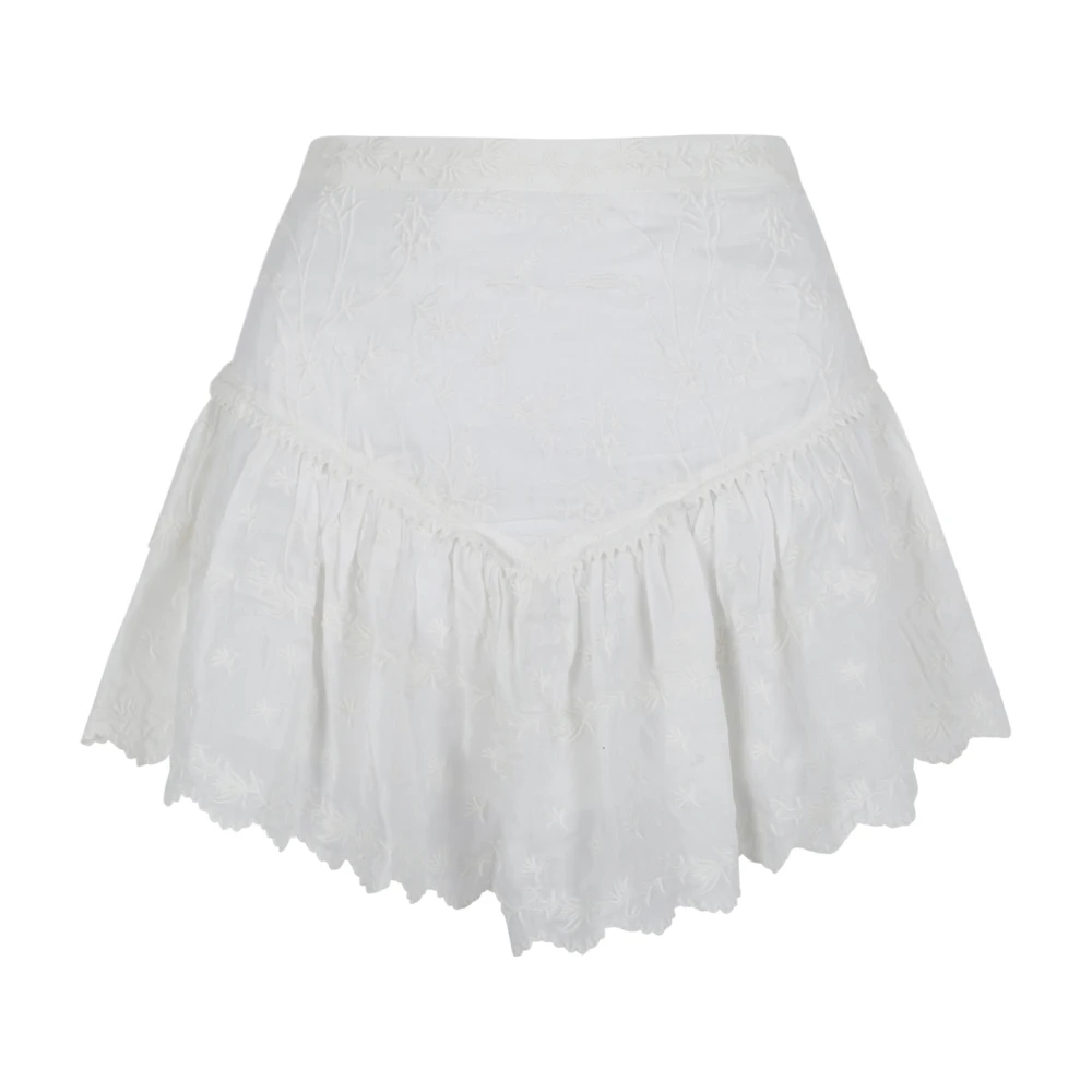 Isabel Marant Women's White Short Shorts, S, Zoelia Shorts