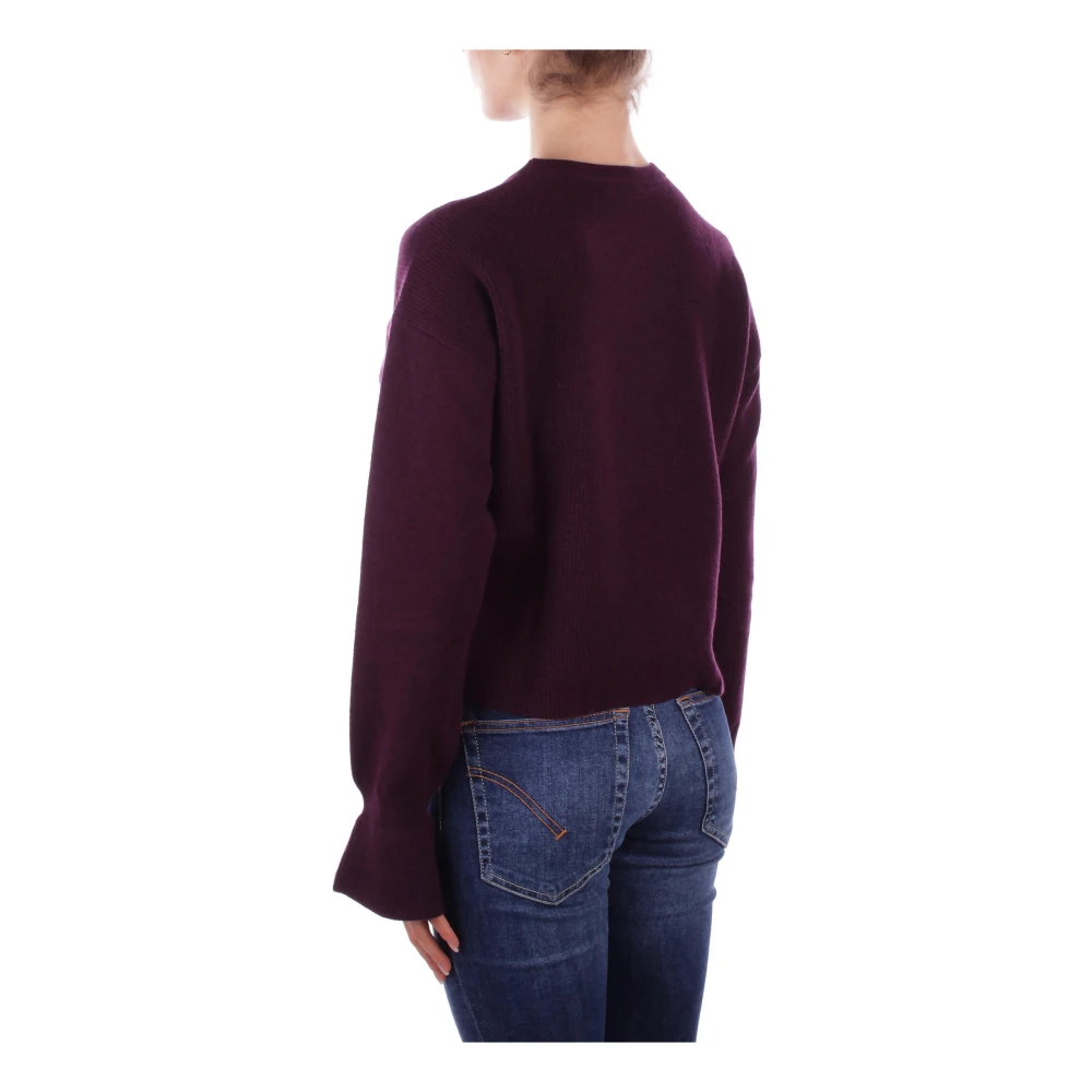 Liu Jo Logo Front Sweaters Collection 1 Purple Dames
