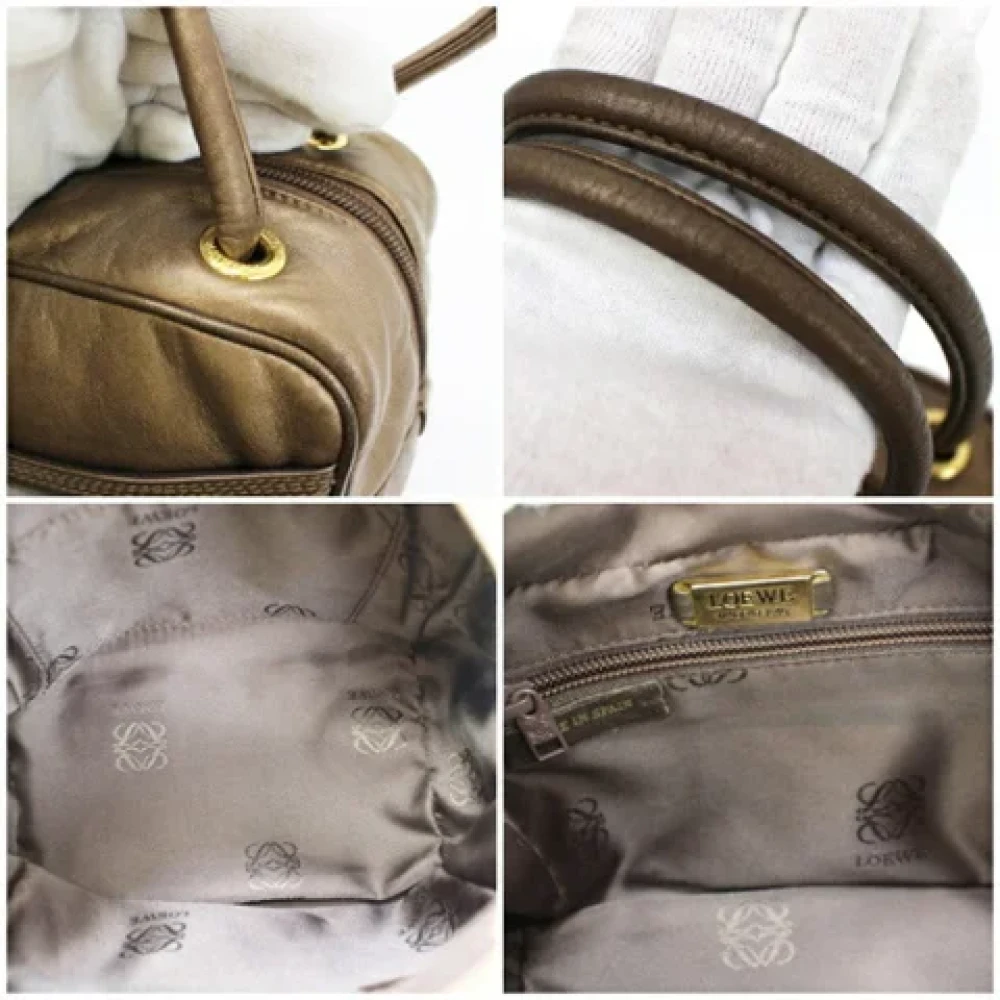Loewe Pre-owned Fabric handbags Brown Dames