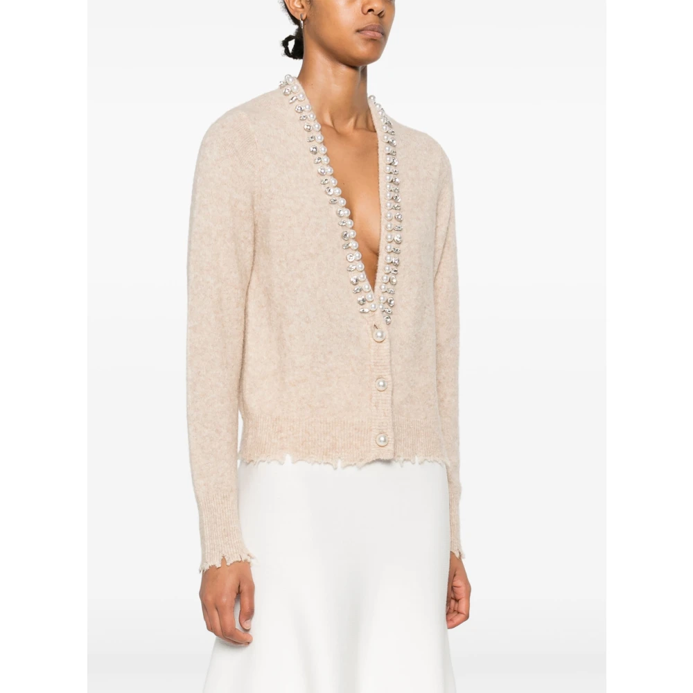 Kaos Parel en kristal vest Brown Dames