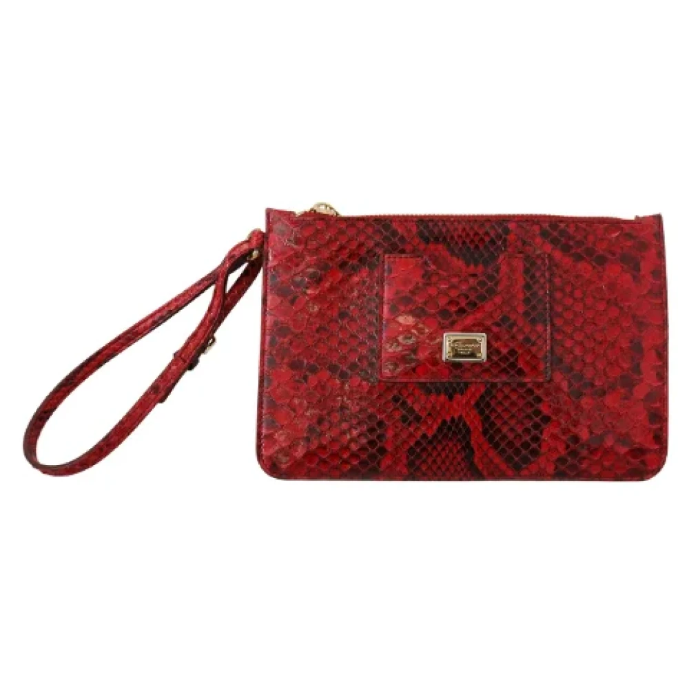 Dolce & Gabbana Pre-owned Fabric clutches Red Dames