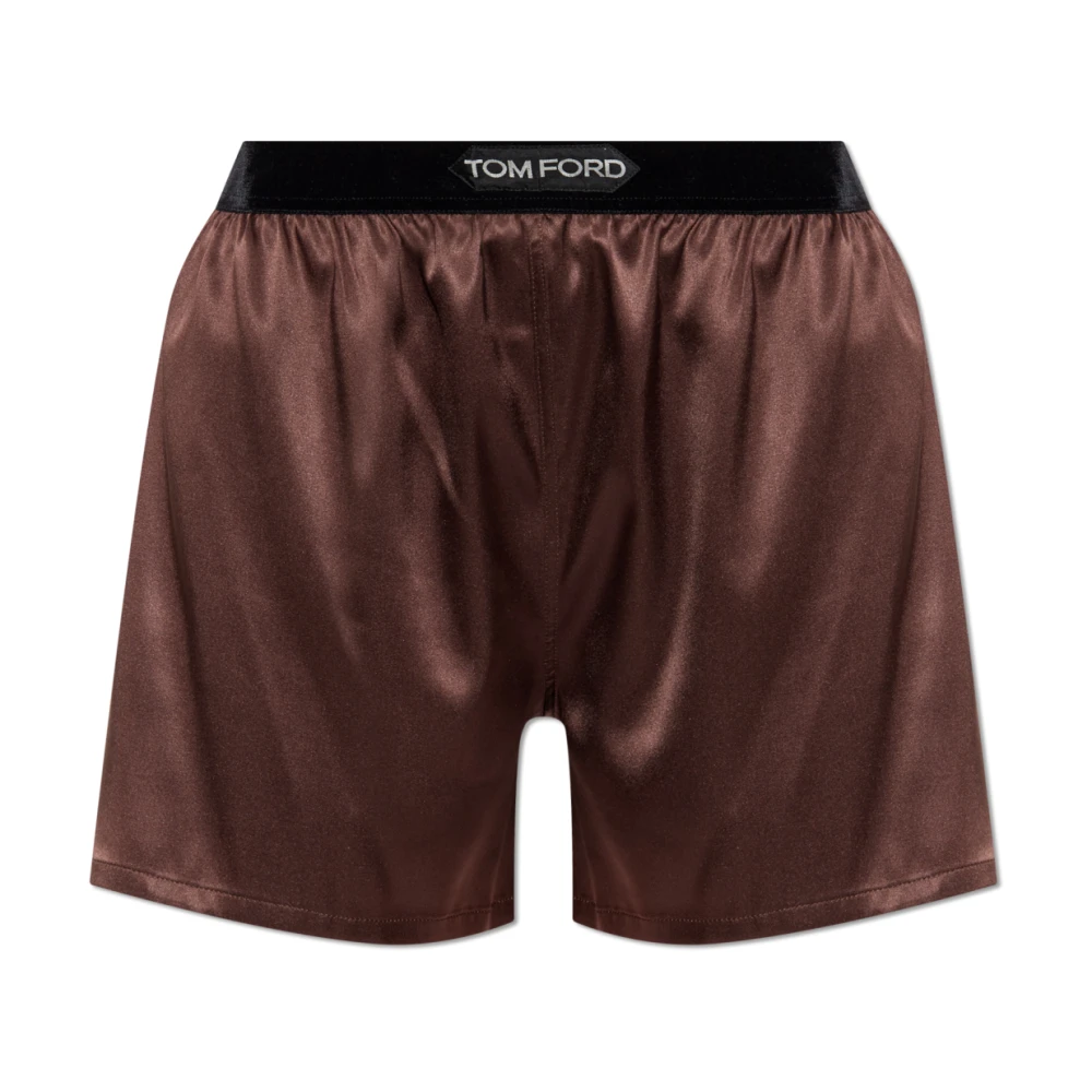 Tom Ford Zijden shorts Brown Dames