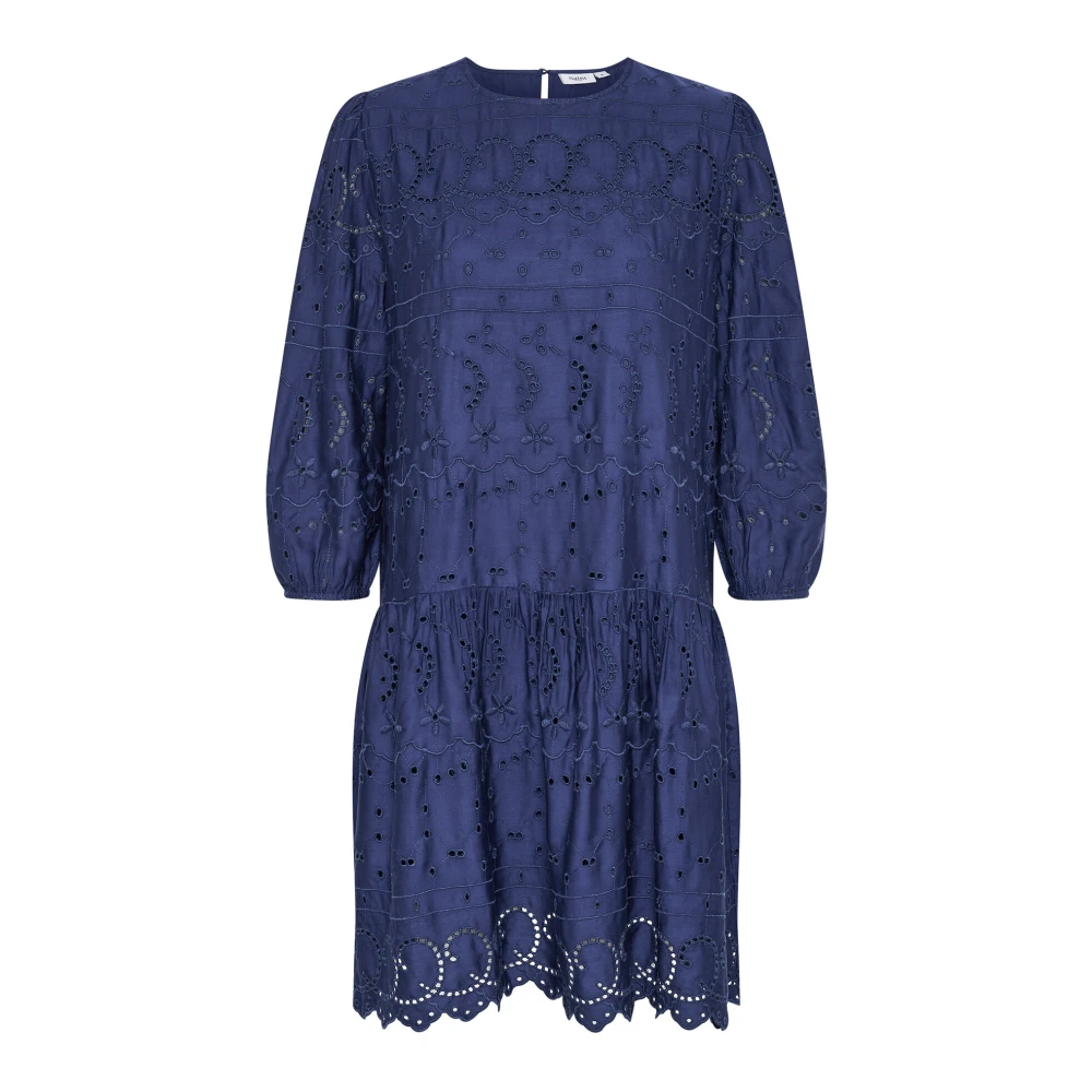 Saint Tropez Midnight Sail Kant Jurk Blue Dames