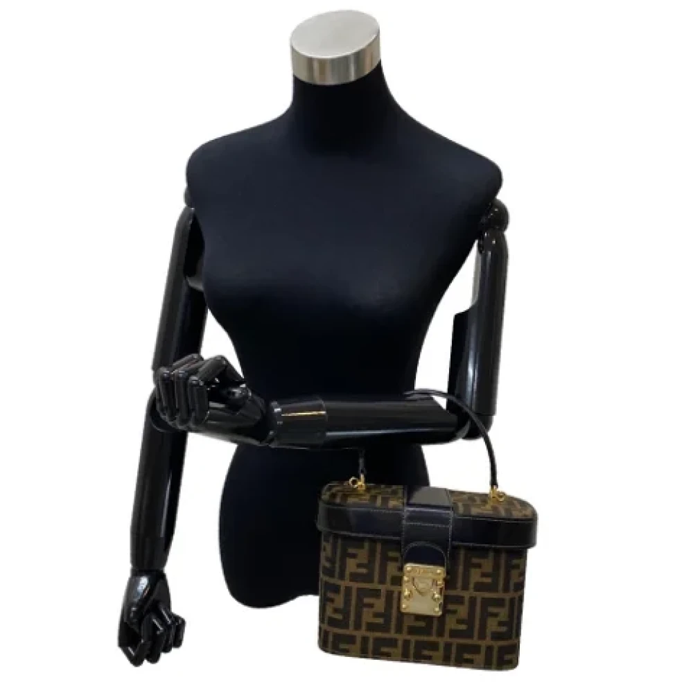 Fendi Vintage Pre-owned Canvas handbags Brown Dames