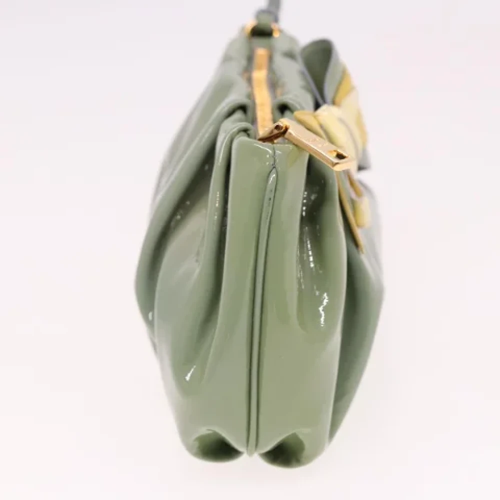Prada Vintage Pre-owned Canvas pouches Green Dames