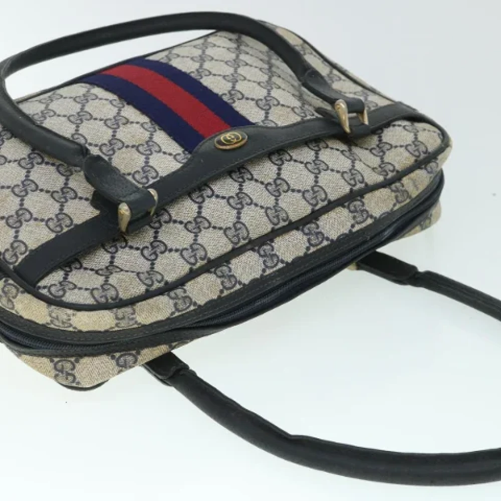 Gucci Vintage Pre-owned Leather handbags Blue Dames