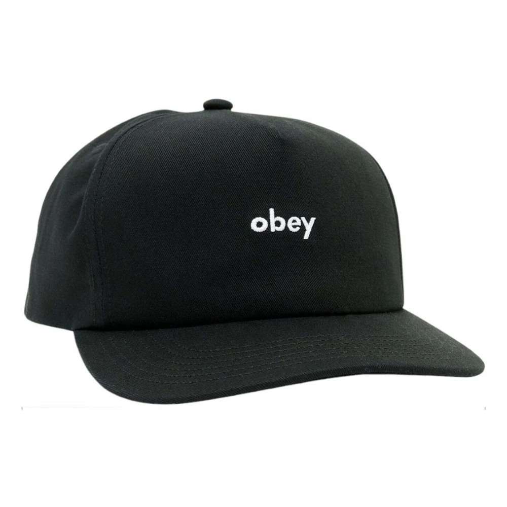 Obey Kleine Letters 5 Panel Pet Black Heren