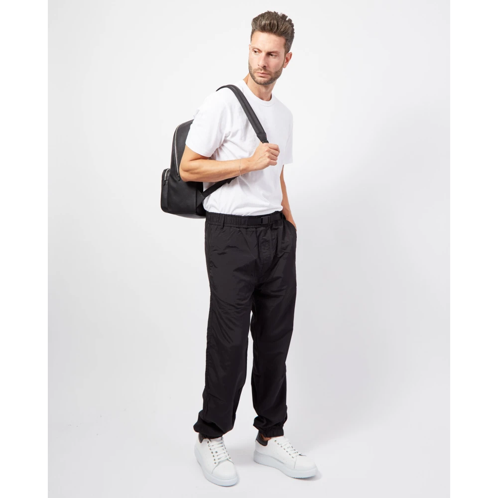 Hugo Boss Elastische Bodem Ottoman Broek Zwart Black Heren