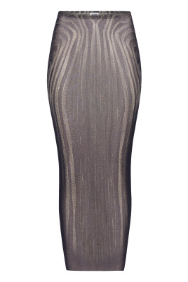 black-spiral-mesh-long-skirt