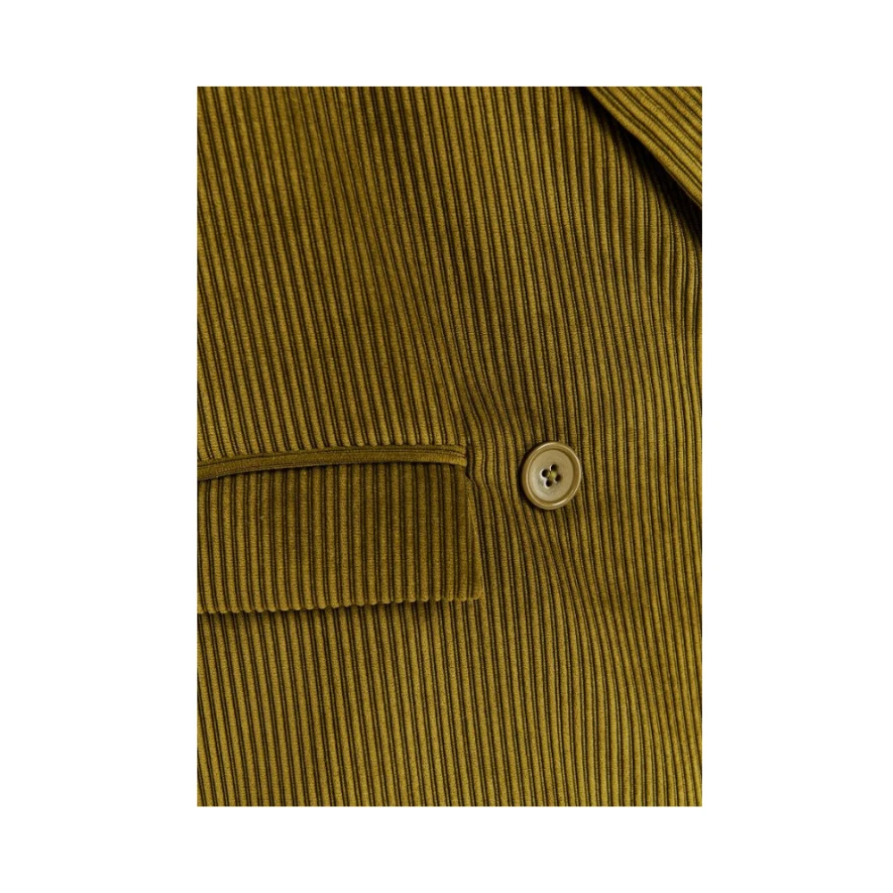 Essentiel Antwerp Ribfluwelen Oversized Korte Blazer Green Dames