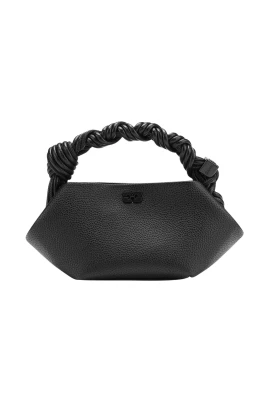 Mini Grained Svart Väska Twist Handtag