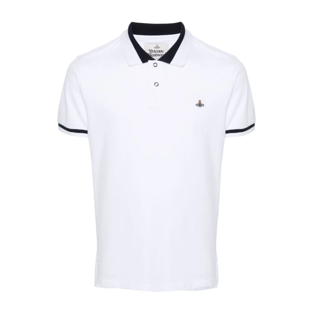 Vivienne Westwood Gestreept Polo Shirt Wit White Heren