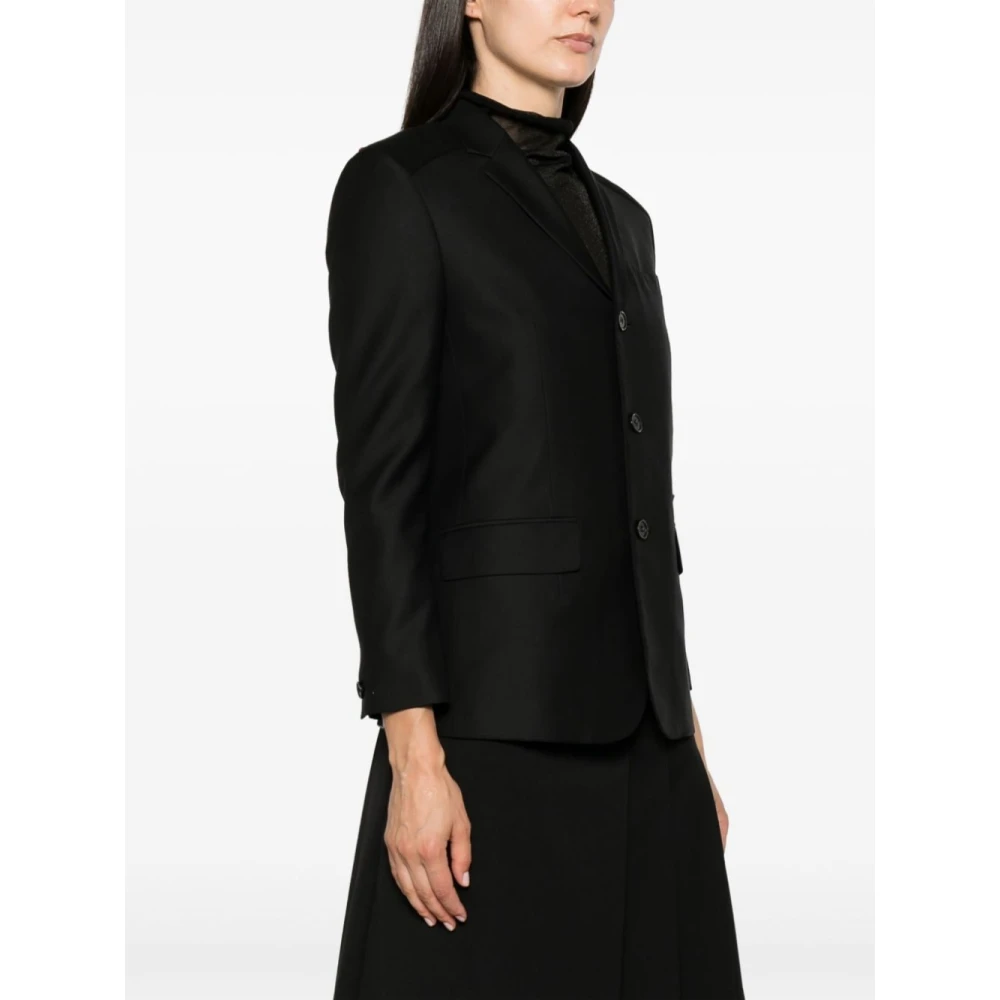 Undercover Zwarte Verborgen Jas Black Dames