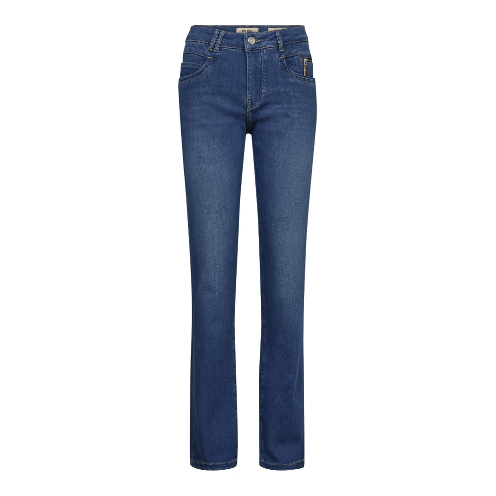 MOS MOSH Deluxe Mid Blue Jeans Blue Dames