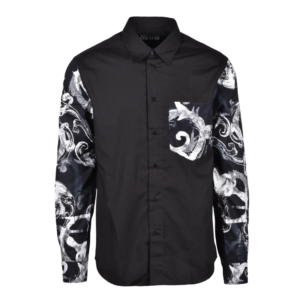 Versace Jeans Couture Katoenen Overhemd Black Heren