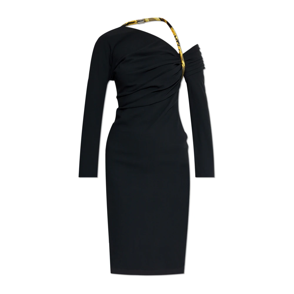 Versace Jurk met een uitsnijding Black Dames