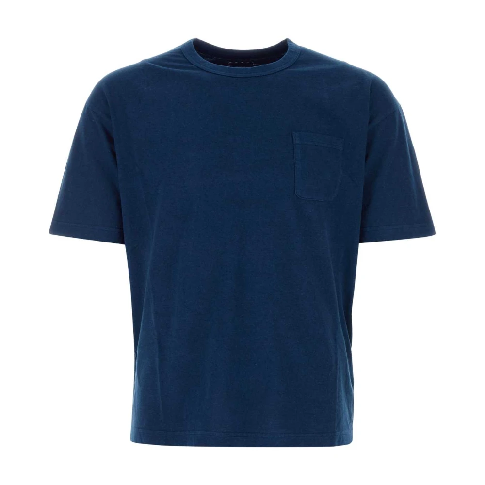 Visvim Blauw Katoenen T-shirt Moderne Stijl Blue Heren