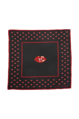 Blurred Lips Silk Scarf