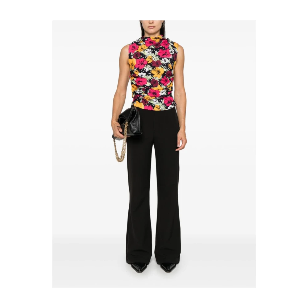 Moschino Klassieke Straight Leg Broek Black Dames