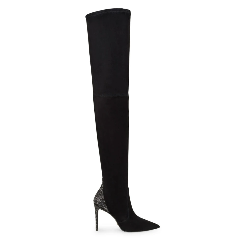 Stuart Weitzman Glamorös Ultrastuart Royale 100 Boot Black, Dam