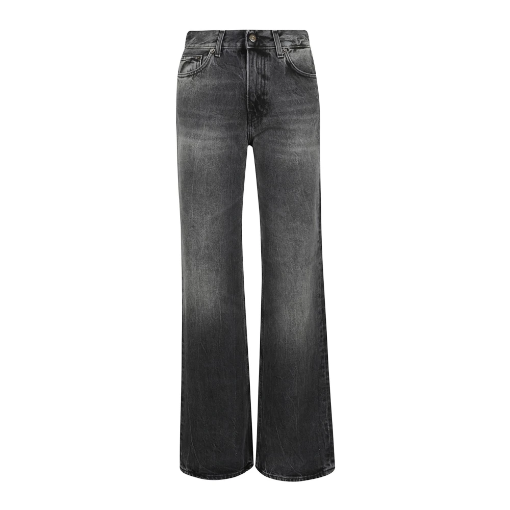 Haikure Korea Spider Black Jeans Black Dames