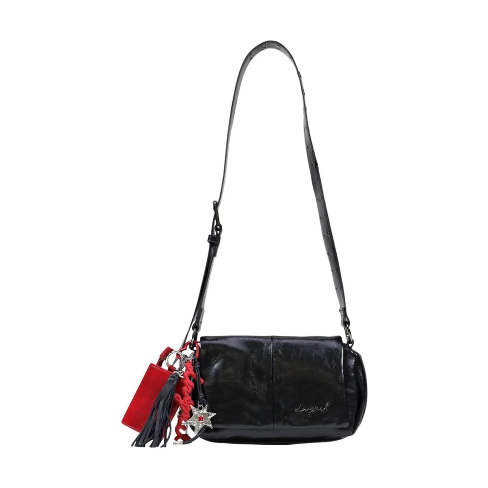 Desigual Women's Black Polyester Shoulder Bag With Inside Pocket