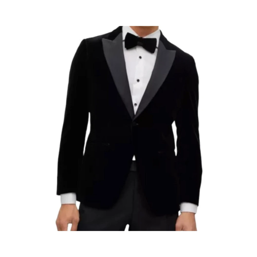 Boss Elegante Smoking Jas Black Heren
