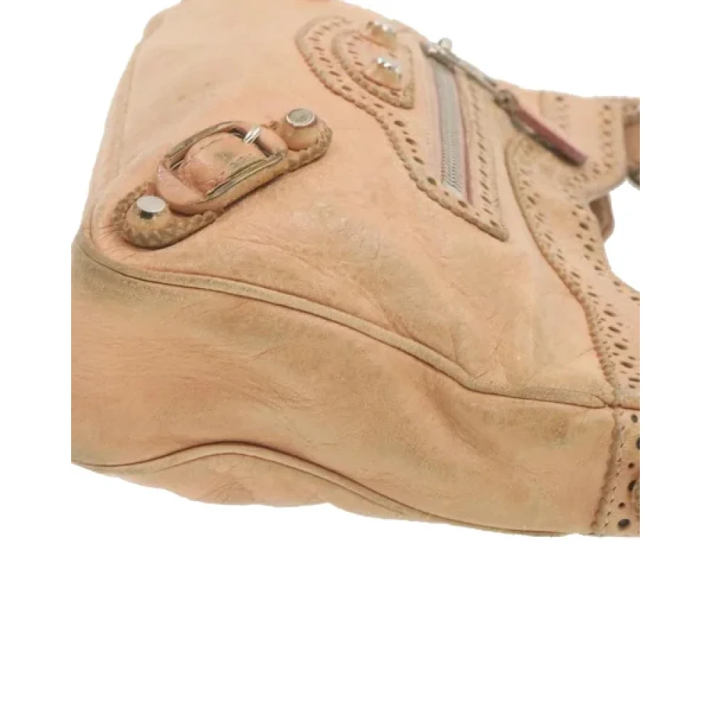 Balenciaga Vintage Pre-owned Leather shoulder-bags Beige Dames