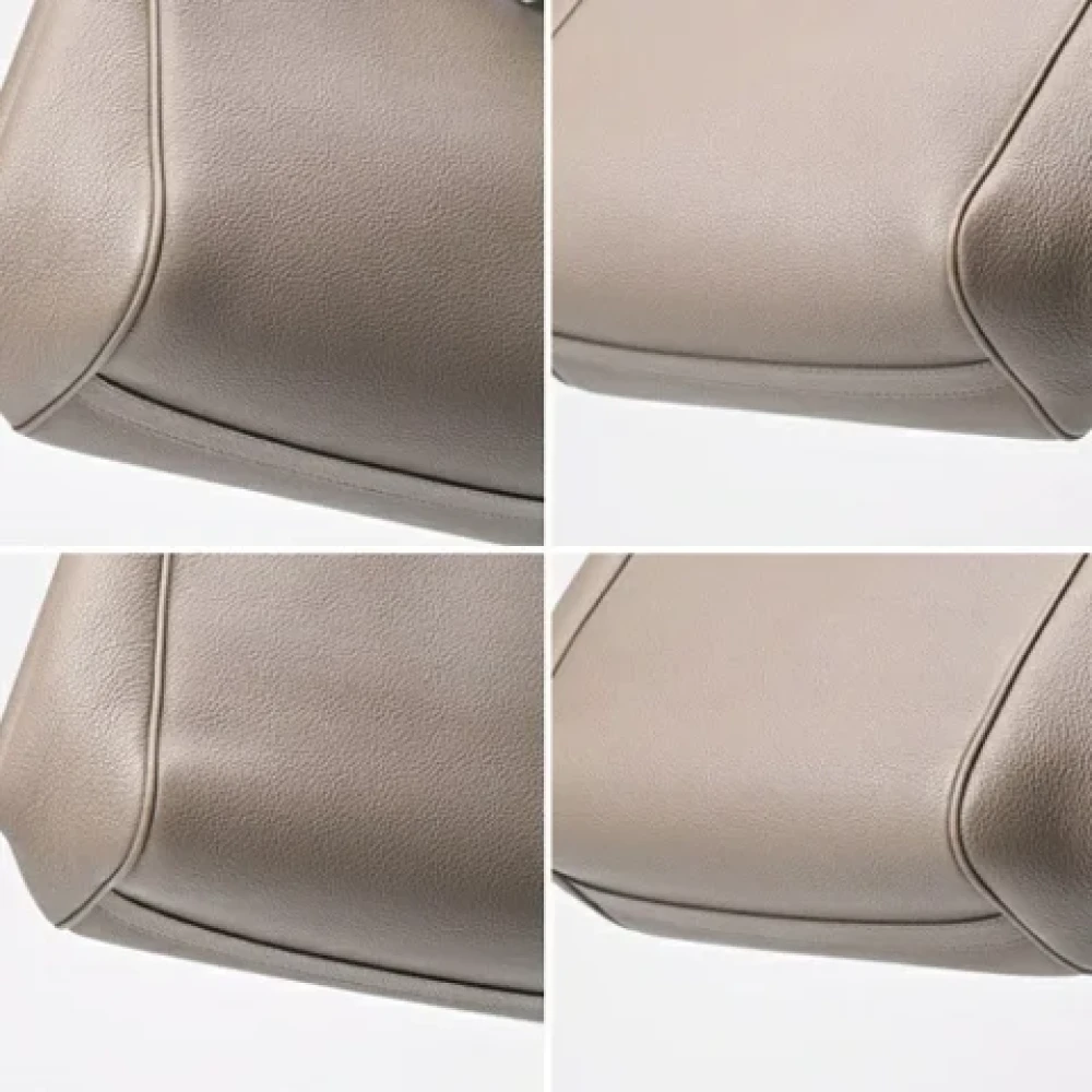 Celine Vintage Pre-owned Leather totes Gray Dames