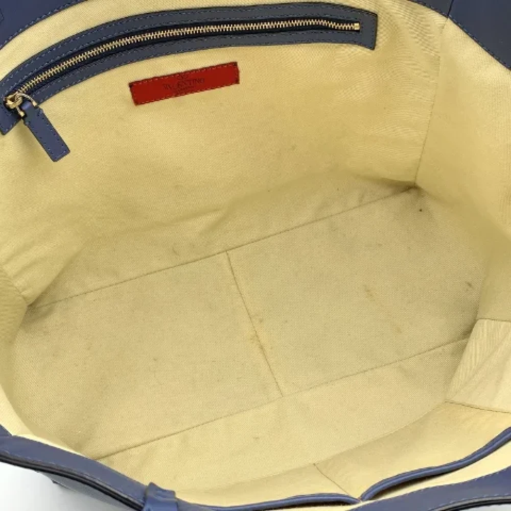 Valentino Vintage Pre-owned Leather shoulder-bags Blue Dames