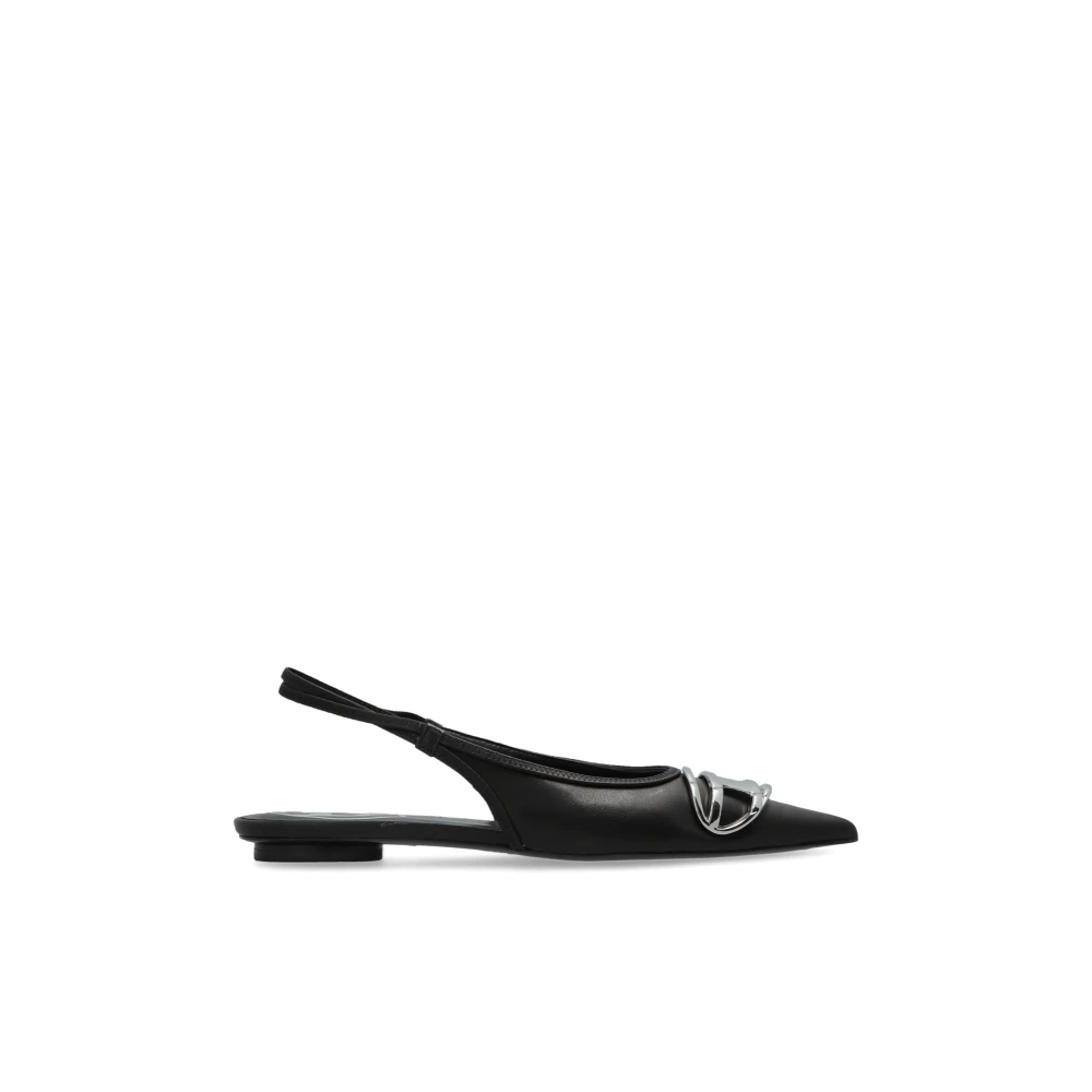 Diesel Women's Black Leather Shoes D-Venus