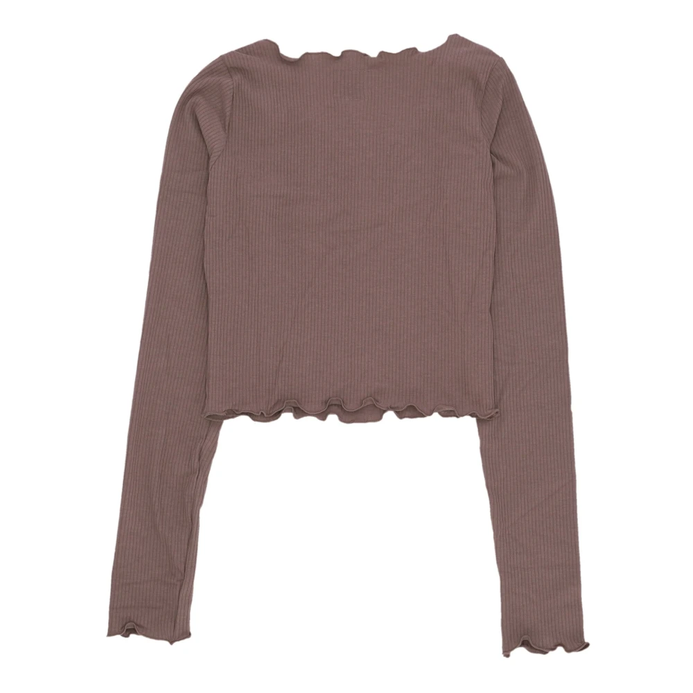 Karl Kani Retro Lange Mouw Crew Neck T-shirt Brown Dames