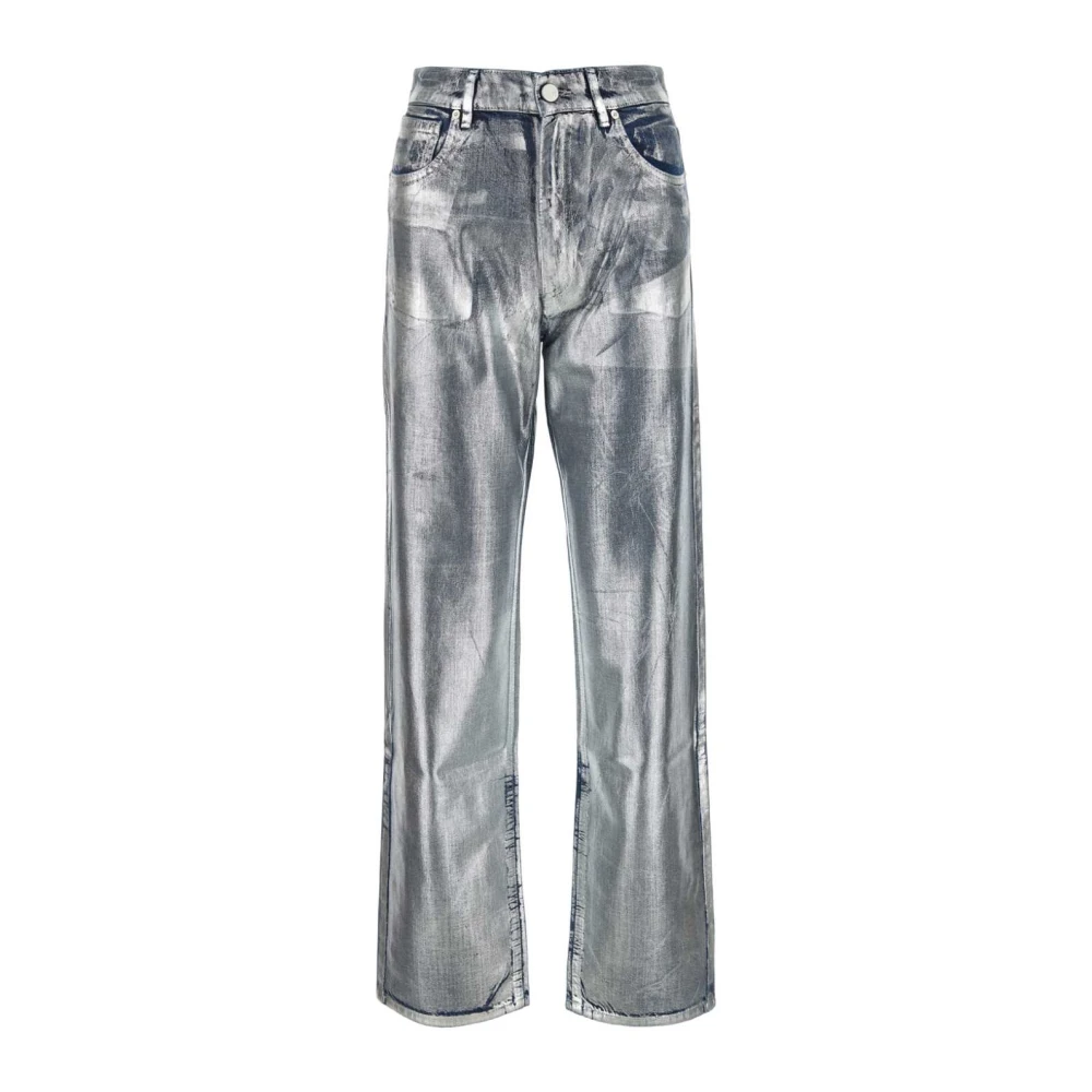 PT Torino Zilveren Denim Jeans Gray Dames