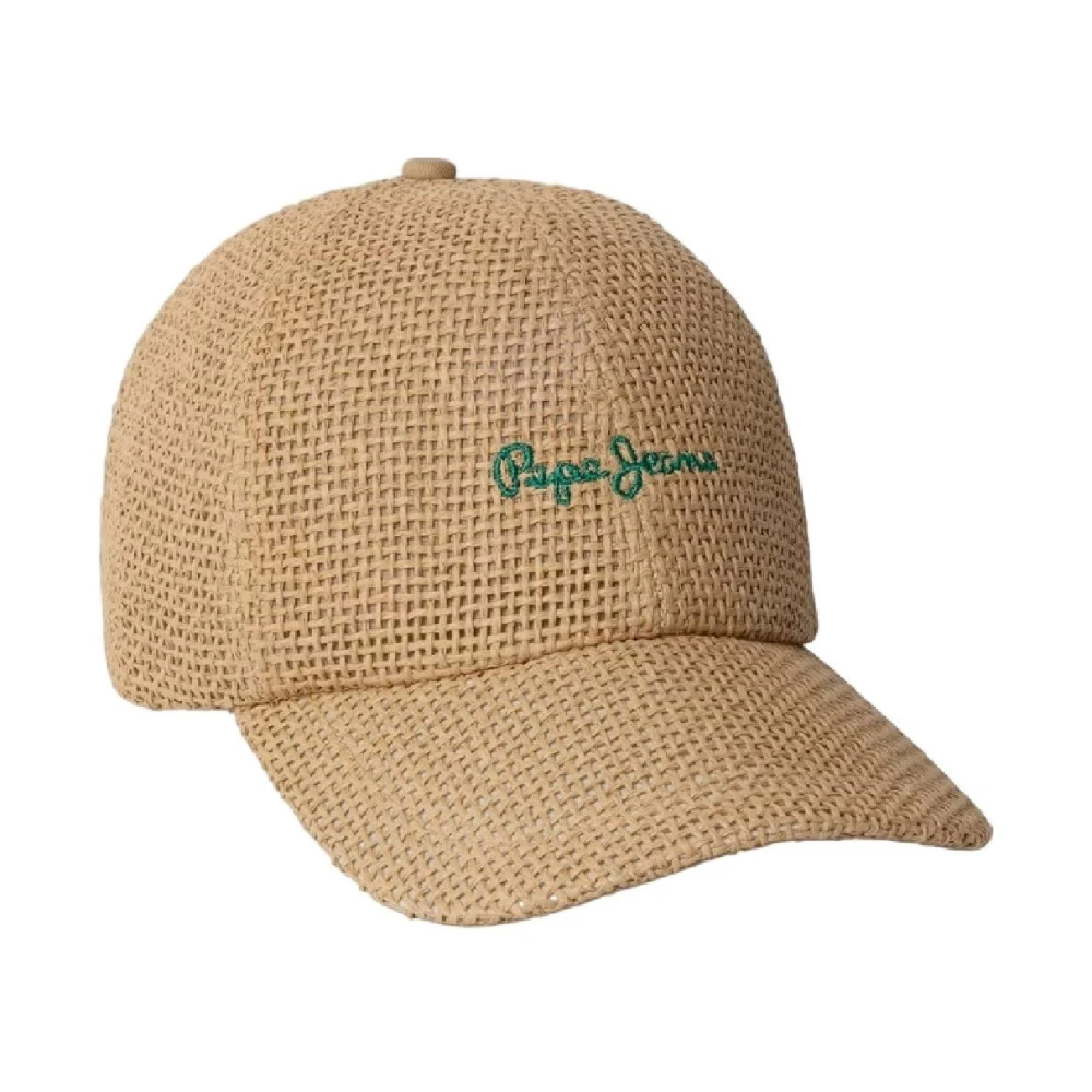 Pepe Jeans Women's Beige Hats & Caps, One Size, Raffia Hat