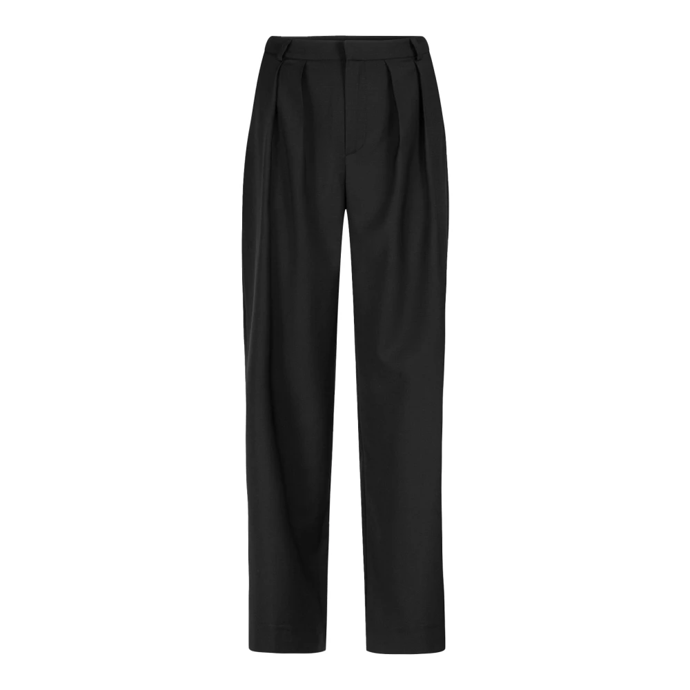 Envelope 1976 Black Straight Trousers, Female, S, Sophisticated Monaco Trousers For Every Occasion