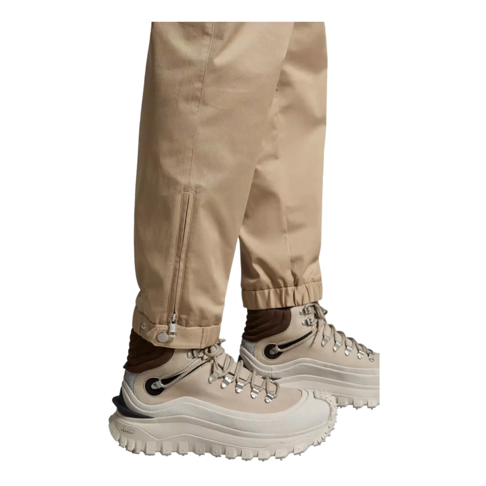Moncler Beige Gabardine Joggingbroek Beige Heren