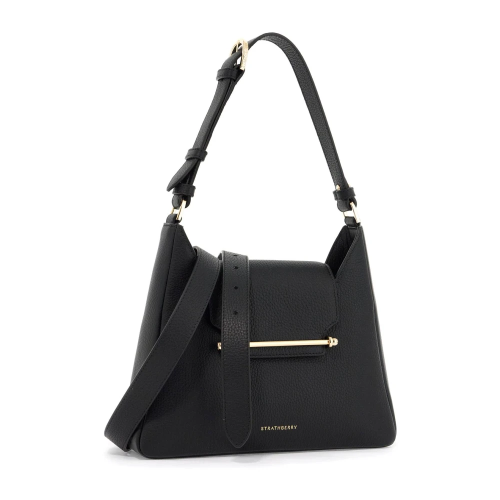 Strathberry Stijlvolle Hobo Tas Black Dames