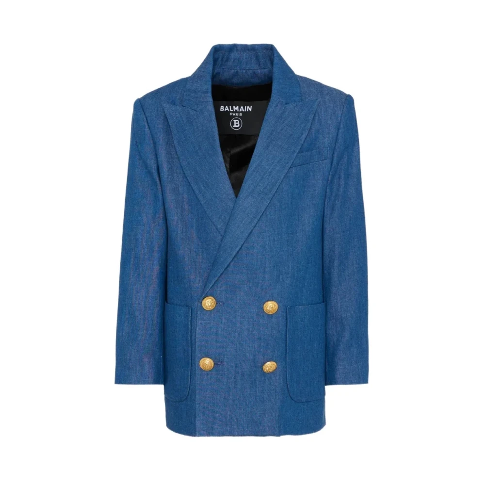 Balmain Boys Blue Suit Jacket - Kids Occasion Wear - 14 Y - Kids