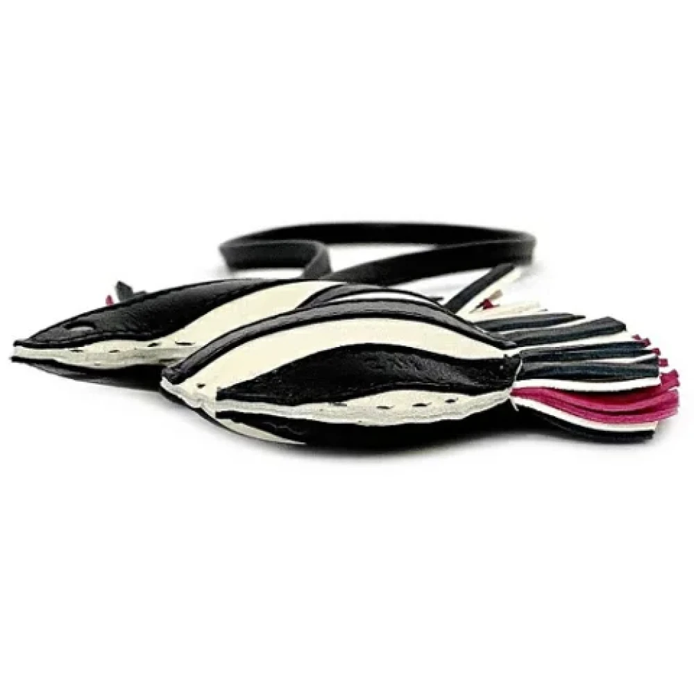 Hermès Vintage Pre-owned Fabric key-holders Black Dames