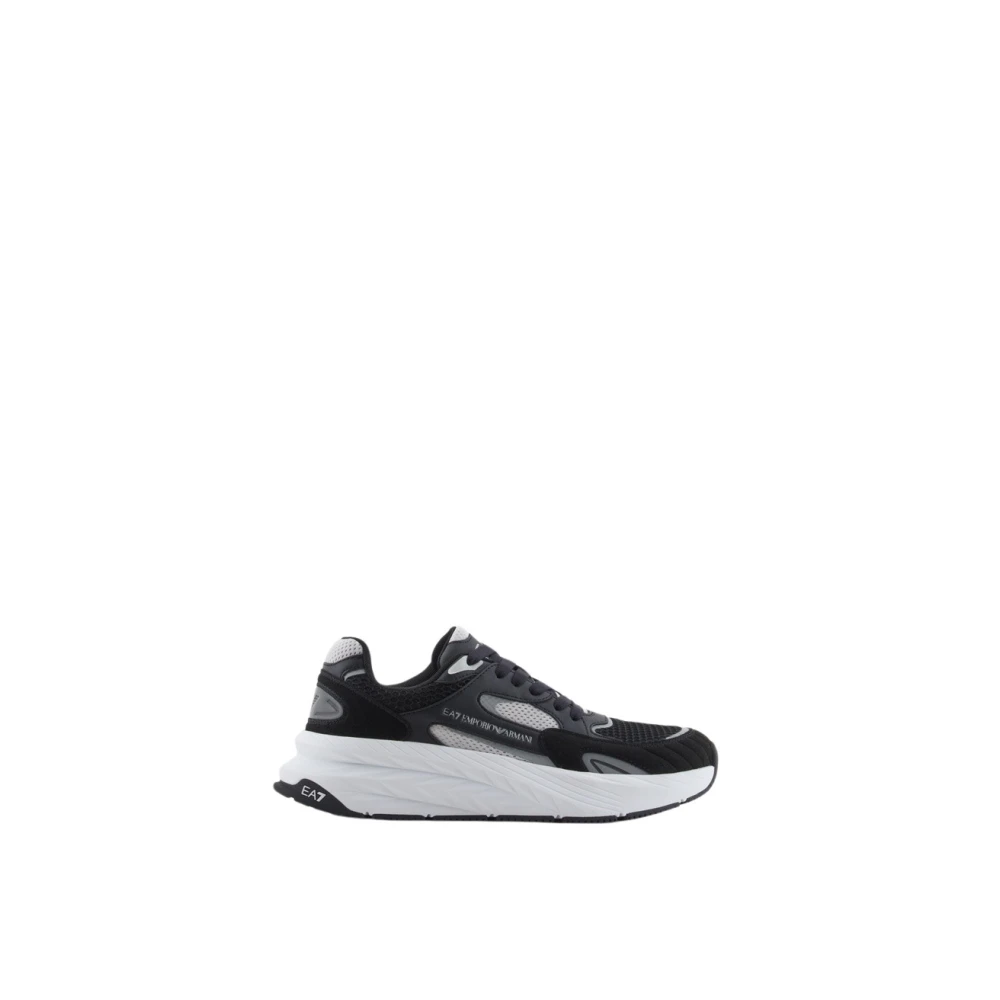 Emporio Armani Ea7 Mens Black Sneakers Trainers For Men Size 8 | Miinto