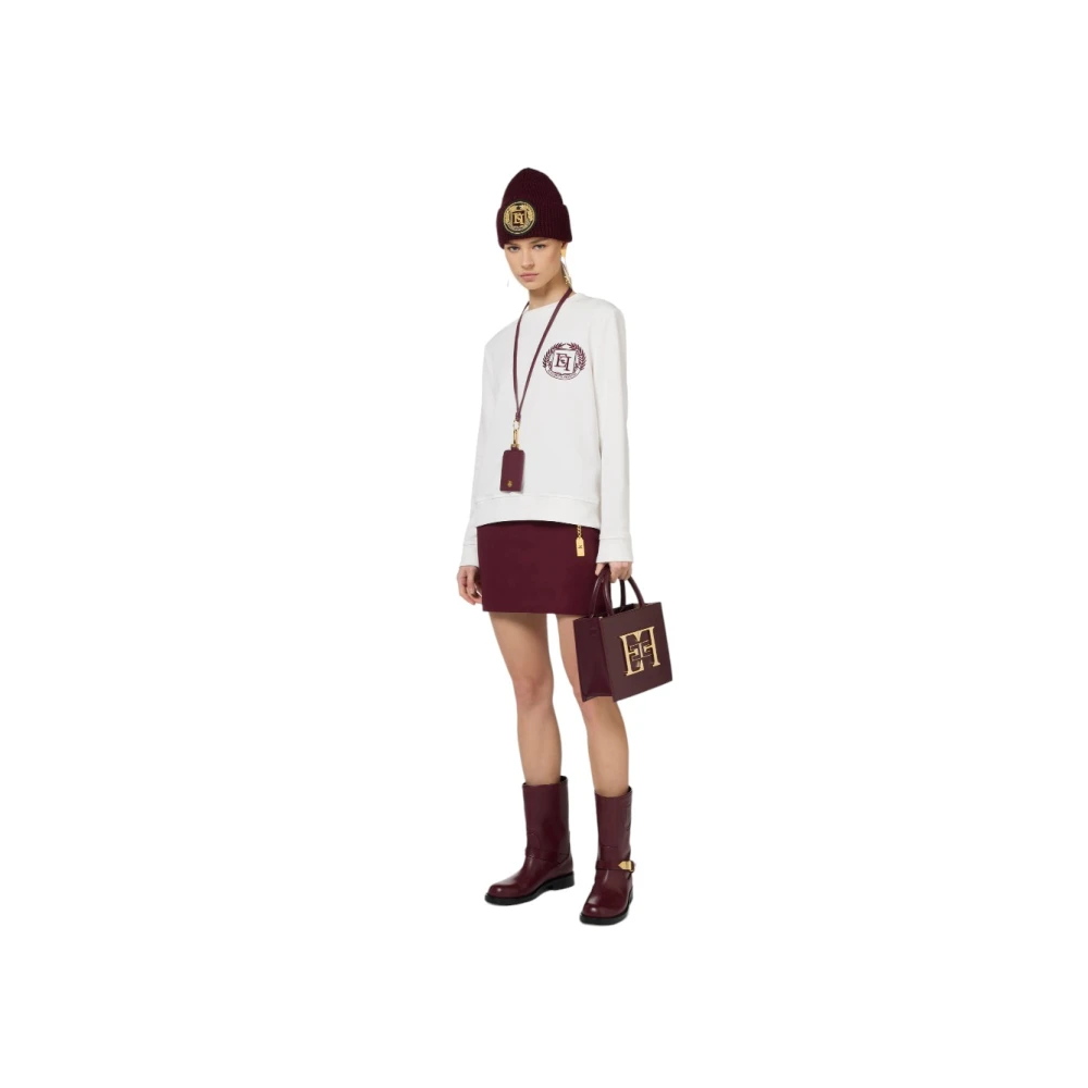 Elisabetta Franchi Stijlvolle Sweater voor Vrouwen White Dames