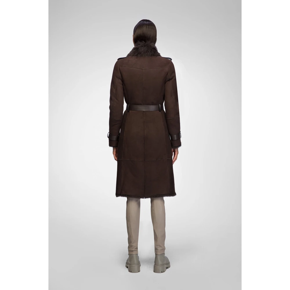 Vespucci by VSP Harmony Bruine Shearling Jas Brown Dames