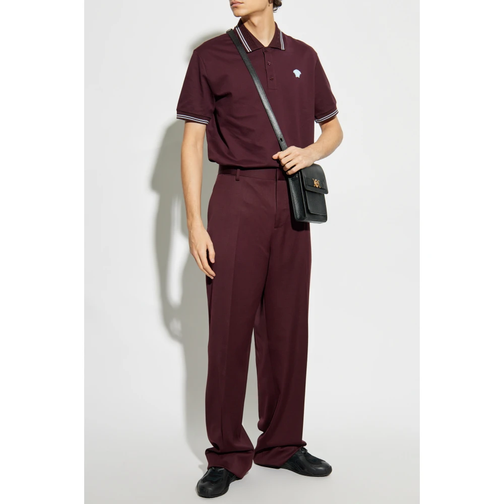 Versace Geplooide broek Red Heren