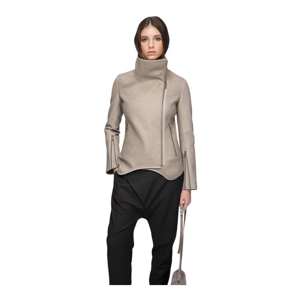 Vespucci by VSP Emma Niobe Wollen Jas Gray Dames