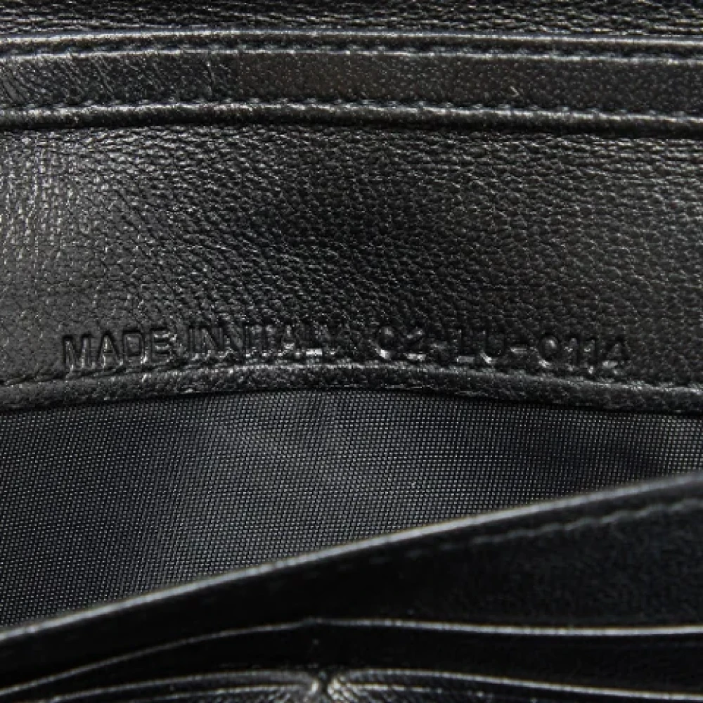 Dior Vintage Pre-owned Leather wallets Black Dames