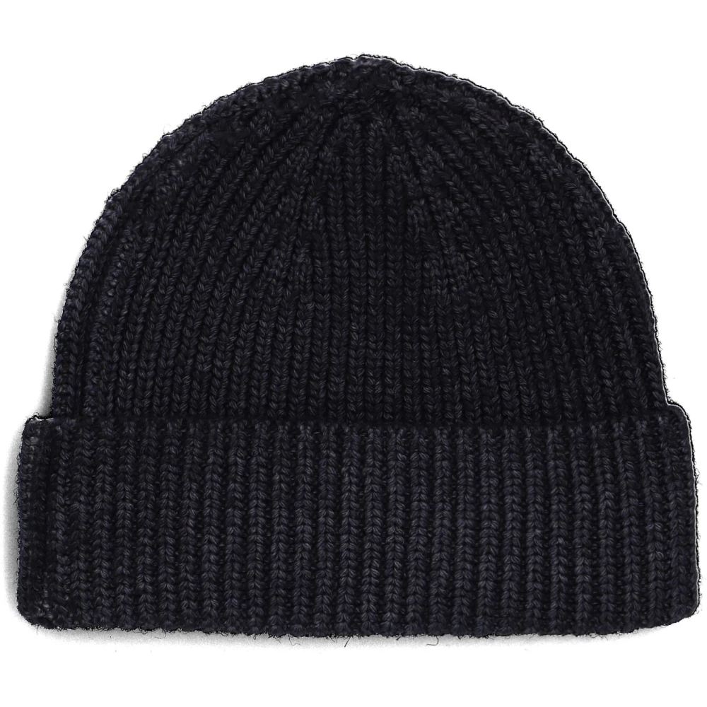 Profuomo Wol Nylon Muts Must-Have Donkerblauw Blue Heren