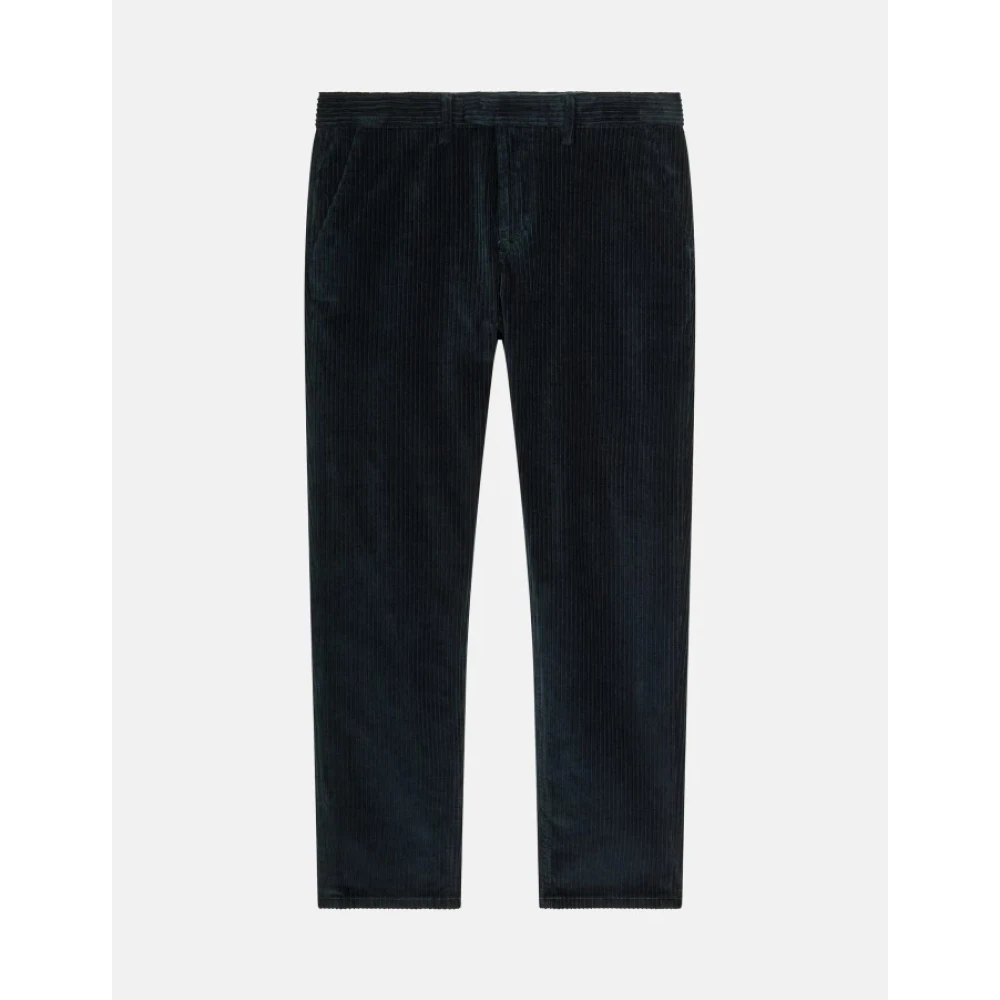 Dondup Reguliere Fluwelen Broek Pablo Blue Heren